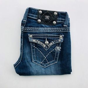 Miss Me Boot Cut Jeans | Size 26 | Bling